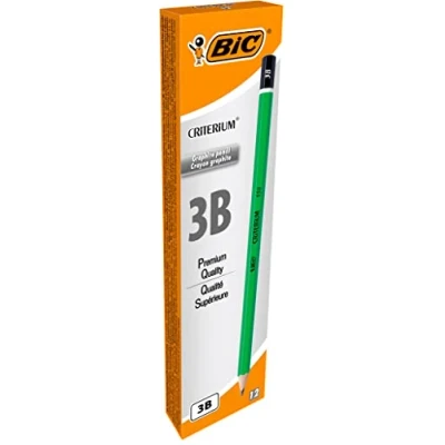 Afbeelding van BIC Criterium 550 potloden, 3B, 12 stuks