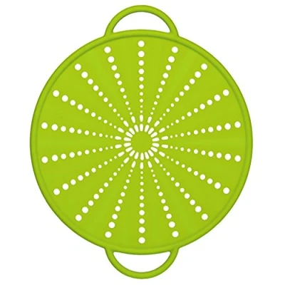 Afbeelding van Emsa Smart Kitchen spatdeksel, zeef, siliconen, 26 cm, groen