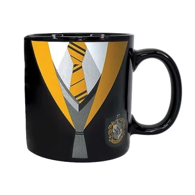 Afbeelding van Harry Potter Hufflepuff uniform warmteverandering mok 400ml
