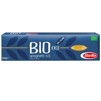 Afbeelding van Barilla Biologisch Spaghetti n.5 van harde tarwe uit biologische landbouw 500 g