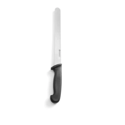 Afbeelding van Hendi Broodmes Golfkartel Zwart 380 mm HACCP Polypropyleen Heft