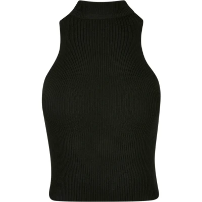 Afbeelding van Urban Classics Short Turtleneck Top, Dames, Maat: 4XL, Black
