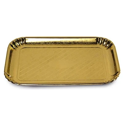 Afbeelding van Guardini Easy Bake 3 delig gouden kartonnen dienblad