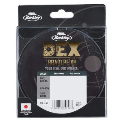 Afbeelding van Berkley Dex X8 Pe Gevlochten lijn Moss Green 0.04mm/4.1kg (300m)
