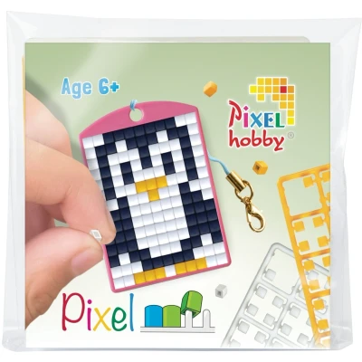 Afbeelding van Pixelhobby medaillon startset pinguïn