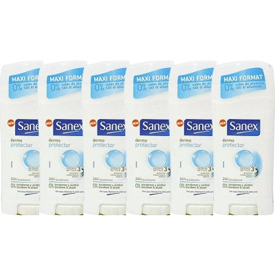 Afbeelding van Sanex Dermo Protector Deo Stick Maxi Format 6 x 65 ml