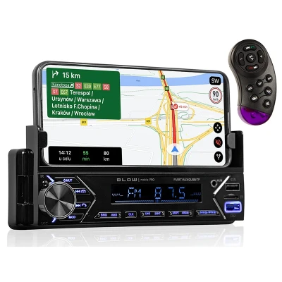 Afbeelding van BLOW Mobile PRO 1DIN Autoradio Smartphonehouder Telefoonhouder Auto Bluetooth USB FM AUX