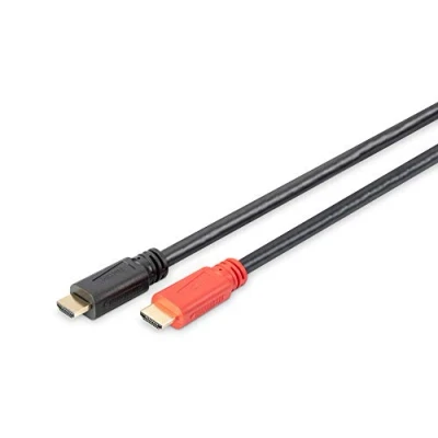 Afbeelding van Digitus AK 330105 150 S HDMI kabel Aansluitkabel A stekker, stekker 15.00 m Zwart Vergulde steekcontacten