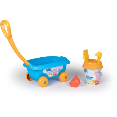 Afbeelding van Smoby Strandset Peppa met Bolderkar Pig, 5dlg.