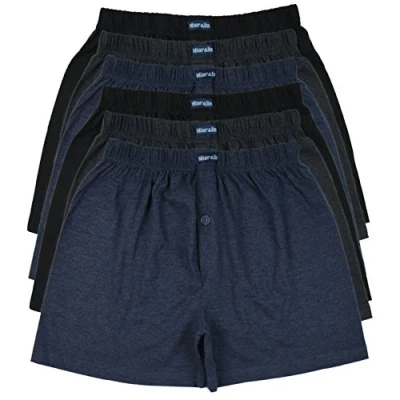 Afbeelding van MioRalini Herenboxershorts, effen kleuren, klassiek of neutraal, zacht en los, maten S, M, L, XL, 2XL, 3XL, 4XL, 5XL, 6XL 7XL, set van 12 6