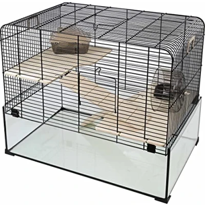 Afbeelding van Interzoo hamsterkooi Vision 58 zwart Gebr. de Boon