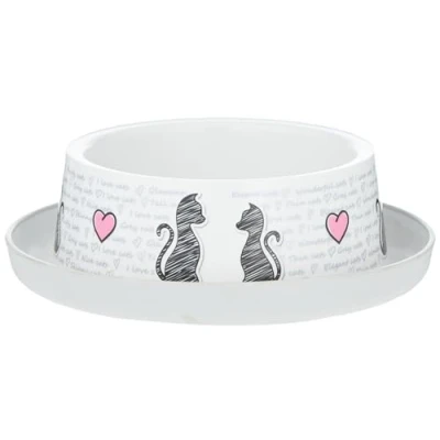 Afbeelding van Moderna plastic eetbak Trendy Dinner 1 Cats in Love Gebr. de Boon