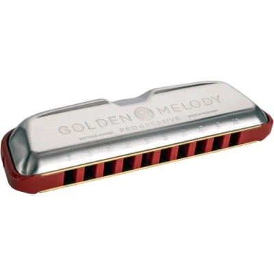 Afbeelding van Hohner Golden Melody Progressive, E Diatonische mondharmonica