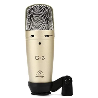 Afbeelding van Behringer C 3 condensatormicrofoon kogel/nier/Acht schakelbaar Grootmembraan condensator microfoons
