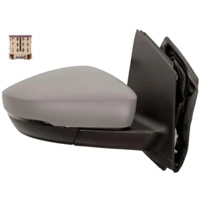 Afbeelding van Buitenspiegel Prasco Premium VG0237123P rechts Met grondlaag Manueel Van binnen instelbaar VOLKSWAGEN: Polo V Hatchback, Saloon