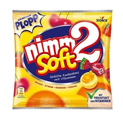 Afbeelding van nimm2 soft (1 x 116 g) / kauwsnoepjes met vruchtensap en vitaminen