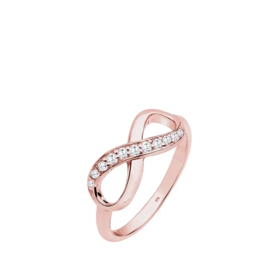 Afbeelding van Elli Infinity Ring rosegoldcoloured, Dames, Maat: 54, Rosegold coloured