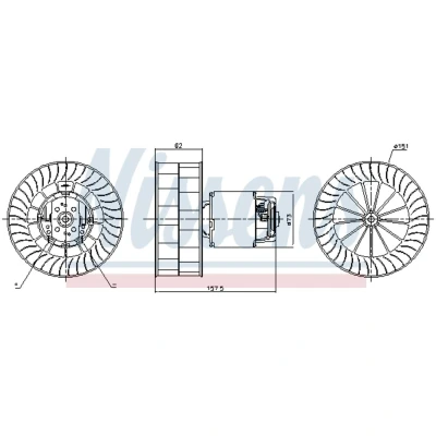 Afbeelding van Nissens Kachelventilator 87253