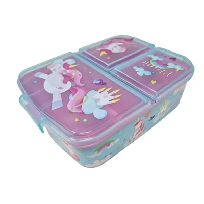 Afbeelding van Theonoi Brooddoos voor kinderen, lunchbox kinderen naar keuze: Mickey, Spiderman, Avengers, Frozen, van kunststof, BPA vrij, grappig cadeau eenhoorn A1