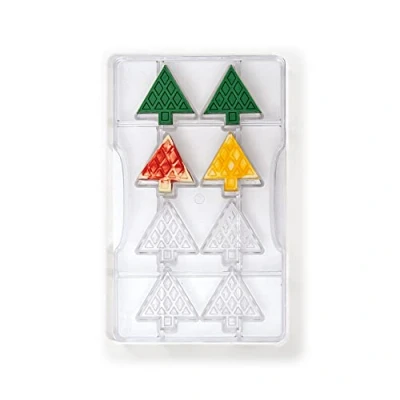 Afbeelding van Chocolademal Kerstboom (8x) 4x4,2 cm
