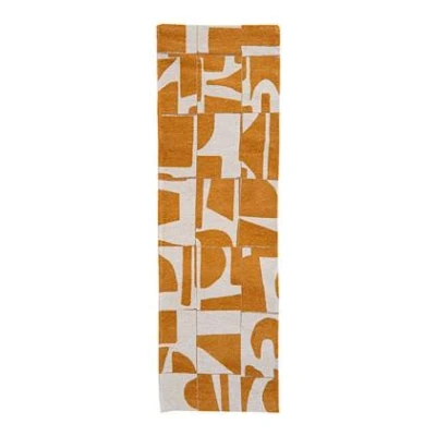 Afbeelding van Louis de Poortere Craft Papercut Runner 80 x 250 cm Curry