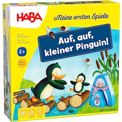 Afbeelding van HABA AUF, AUF Kleiner Pinguin Bordspellen voor kinderen, Maat: One Size, Mehrfarbig