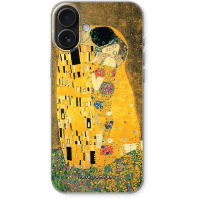 Afbeelding van Case Company® hoesje geschikt voor iPhone 16 Plus Der Kuss Soft Cover Telefoonhoesje Bescherming aan alle Kanten en Schermrand