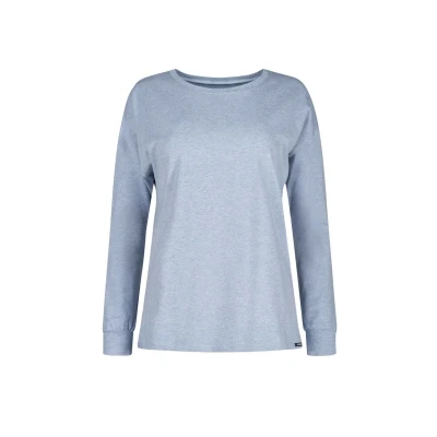 Afbeelding van SKINY Pyjamashirt Classic Gemêleerd Licht blauw 36
