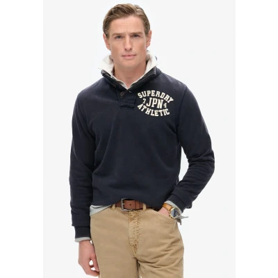 Afbeelding van Superdry Vintage Athletic sweatshirt met halve knoopsluiting Heren Truien