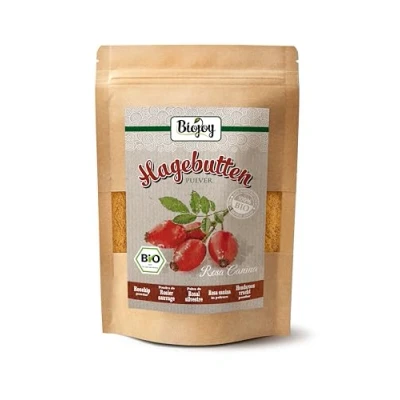 Afbeelding van Biojoy Biologisch rozenbottelpoeder (250 g), rozenbottelpoeder, zonder toevoegingen (Rosa Canina)