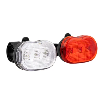 Afbeelding van Benson Fietslamp LED Fietsverlichting Wit &amp; Rood 2 delig