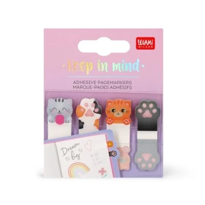 Image de ADHESIVE PAGEMARKERS KEEP IN MIND_KIT_12PCS KITTY