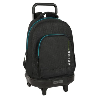 Afbeelding van Schoolrugzak met Wielen Kelme Iron Zwart 33 x 45 22 cm