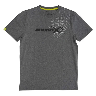 Afbeelding van Matrix Grey Hex Print T Shirt Large