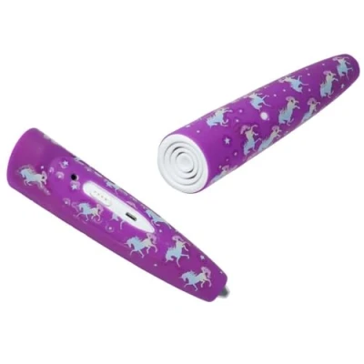 Afbeelding van caseroxx Beschermhoes compatibel met Ravensburger TipToi 110 inch Gen 4 (siliconen hoes voor TipToi) Eenhoorn Paars