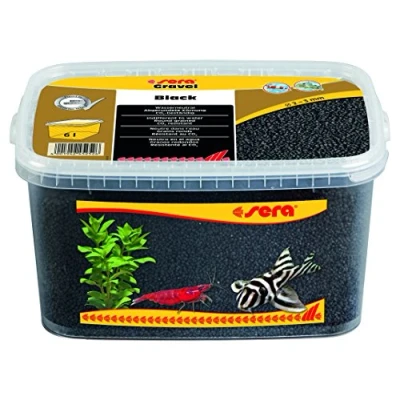 Afbeelding van Sera Gravel Black Inhoud: 6 liter Aquarium grind bodem