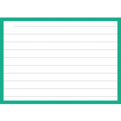 Afbeelding van Flashcards A7 Groen incl. clipring