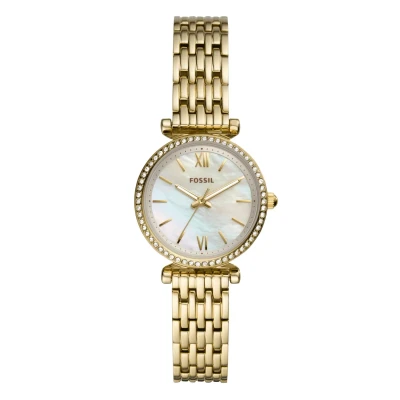 Afbeelding van Fossil Carlie MINI Horloge goldcoloured, Dames, Maat: One Size, Gold coloured
