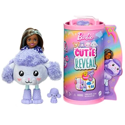 Afbeelding van Barbie Cutie Reveal Paarse Lama Minipop Barbiepop
