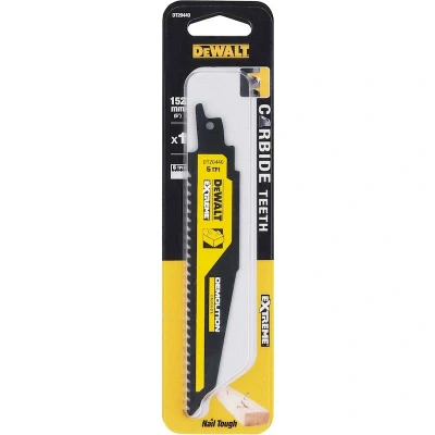 Afbeelding van DEWALT DT20440 QZ reciprozaagblad Carbide voor hout met spijkers 152x4,2mm