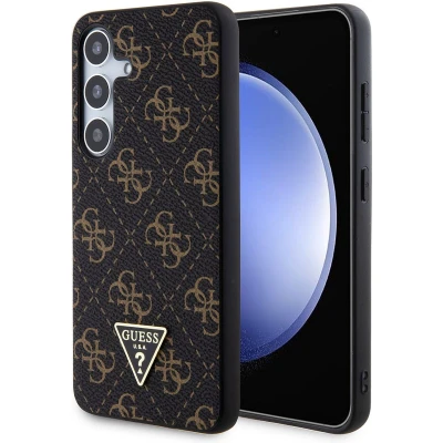 Afbeelding van Guess 4G Triangle Logo Back Case Geschikt voor Samsung Galaxy S24 Plus (S926) Zwart