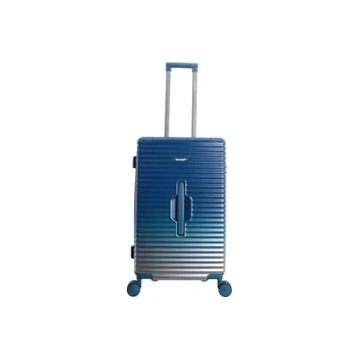 Afbeelding van Saxaoline Blue Elite Trunk harde koffer / Trolley Reiskoffer (Medium) Blauw