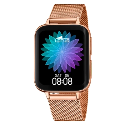 Afbeelding van Lotus Smartwatch Rose goldcoloured, Heren, Maat: One Size, gold coloured