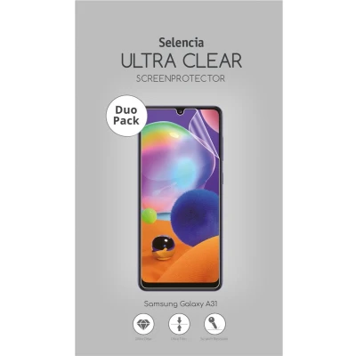 Afbeelding van Selencia Screenprotector Geschikt voor Samsung Galaxy A31 Duo Pack Ultra Clear smartphone