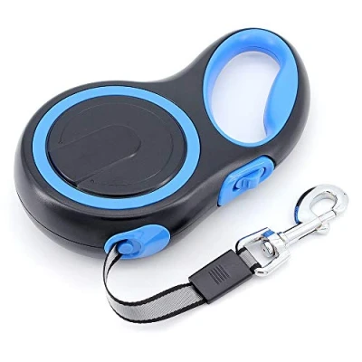 Afbeelding van MoYouno 8 m lange intrekbare hondenriem, uittrekbare lengte m, high end automatische hondentrainingslijn tot 50 kg, voor kleine, middelgrote en grote honden (blauw)