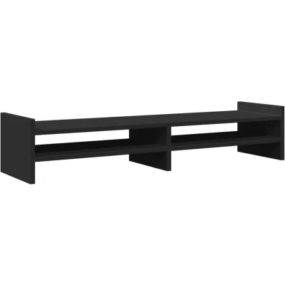 Afbeelding van vidaXL Monitorstandaard 100x27x20 cm bewerkt hout zwart