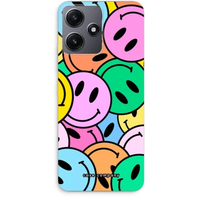 Afbeelding van Case Company® hoesje geschikt voor Xiaomi Redmi 12 Smiley N1 Soft Cover Telefoonhoesje Bescherming aan alle Kanten en Schermrand