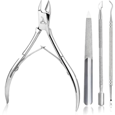 Afbeelding van ARMIZ Nagelriemduwer en nagelriemknipper Professioneel gereedschap Voor het verwijderen van nagelriemen Multifunctioneel Roestvrij staal manicure pedicure