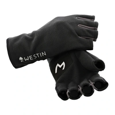 Afbeelding van Westin HLF Fleece Gloves Carbon Black Vishandschoenen XL Vis handschoenen