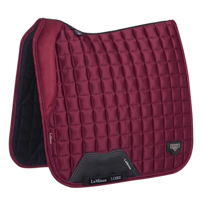 Image de LeMieux Tapis de Selle Loire Memory Satin Square Dressage Mulberry L (Full)